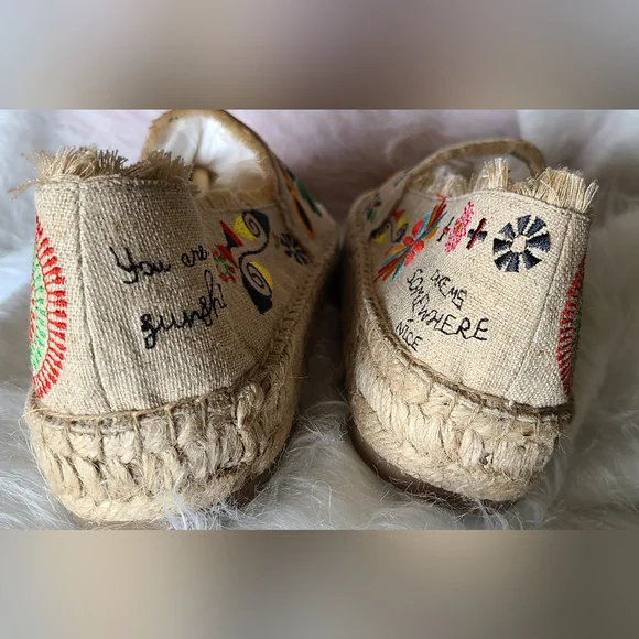 JOHNNY WAS Parker Espadrille Sandals Size 10M
